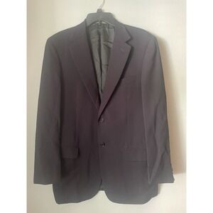 TRUSSINI Sport Coat‎ Mens 42 R Navy Blue Wool Made in Italy Blazer